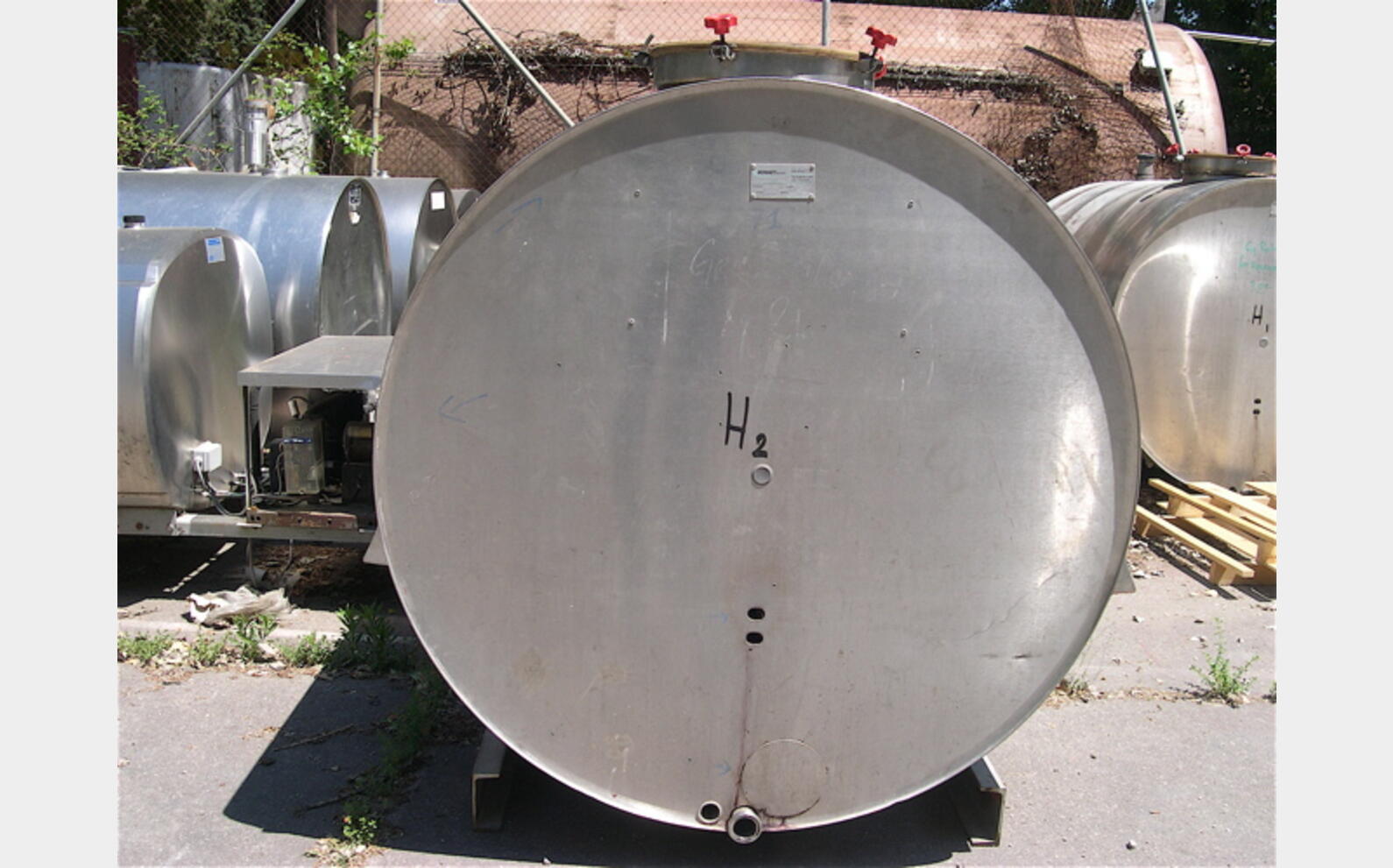 Cuve inox horizontale isol&eacute;e