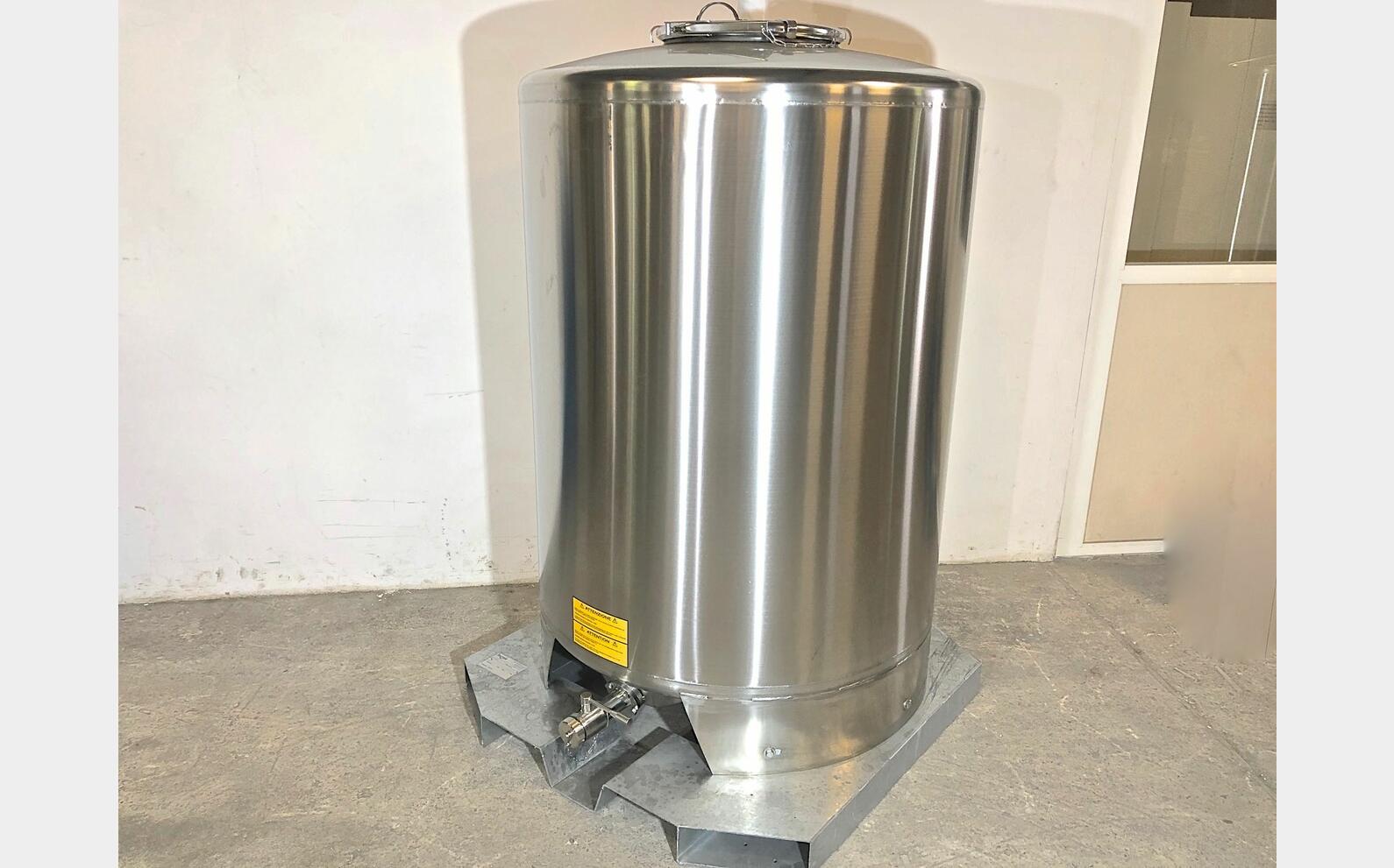 304 stainless steel tank - Palletisable 13 HL (1300 liters) ARSILAC