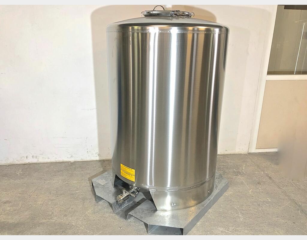 304 stainless steel tank - Palletisable 13 HL (1300 liters) ARSILAC
