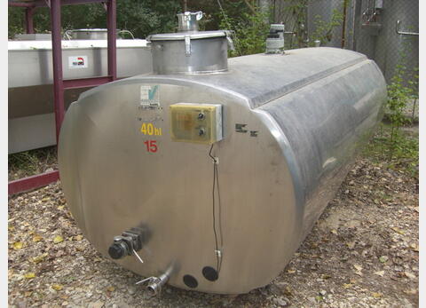 Cuve INOX horizontale de 40 Hls.