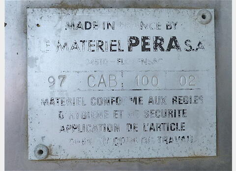 cuve ELITE CAB 100 Ann&eacute;e : 1997