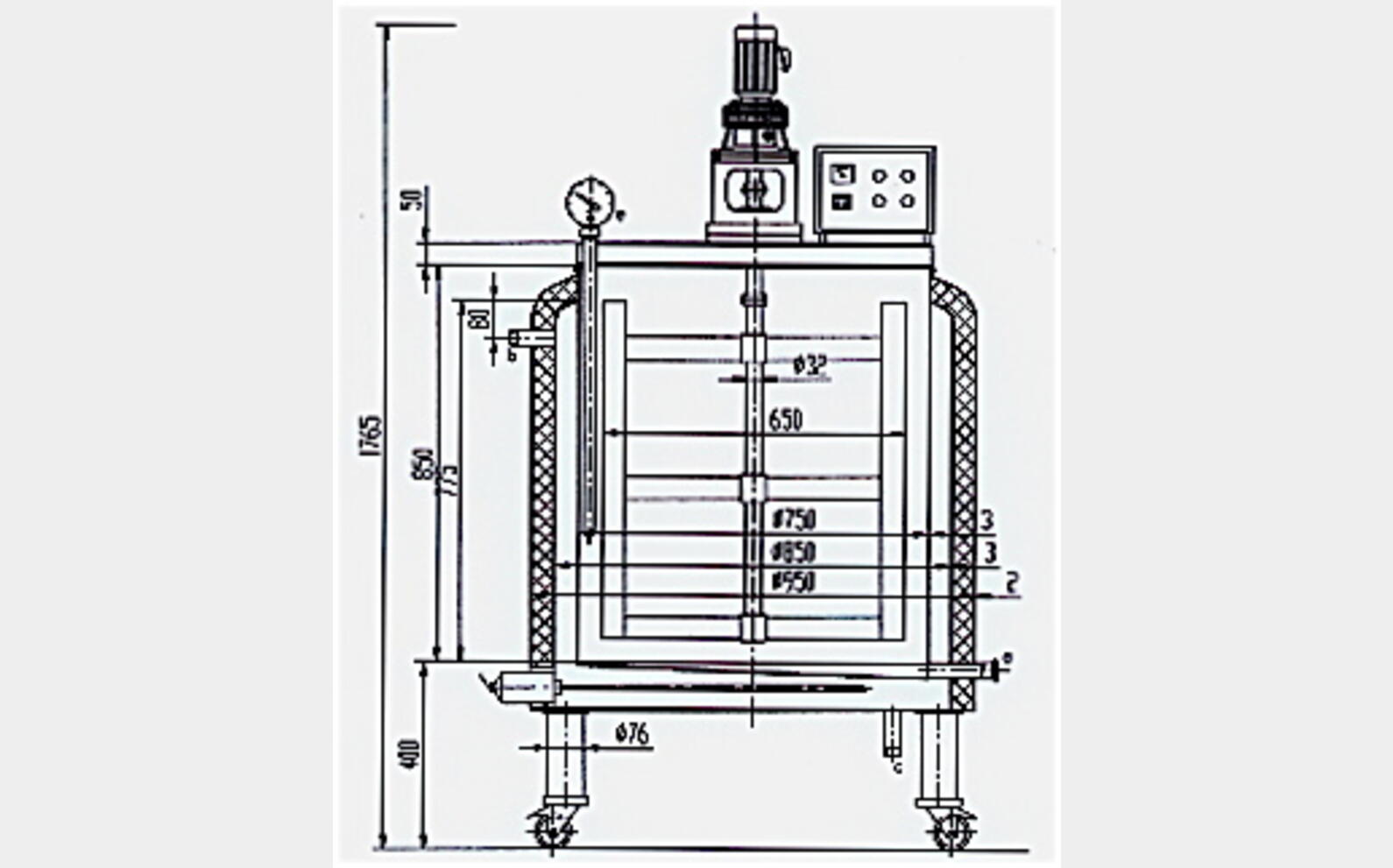 Fondoir inox 304 , 370 litres mat&eacute;riel NEUF