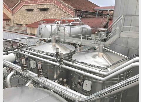 Cuve inox compartiment&eacute;e Capacit&eacute; totale 464 hls