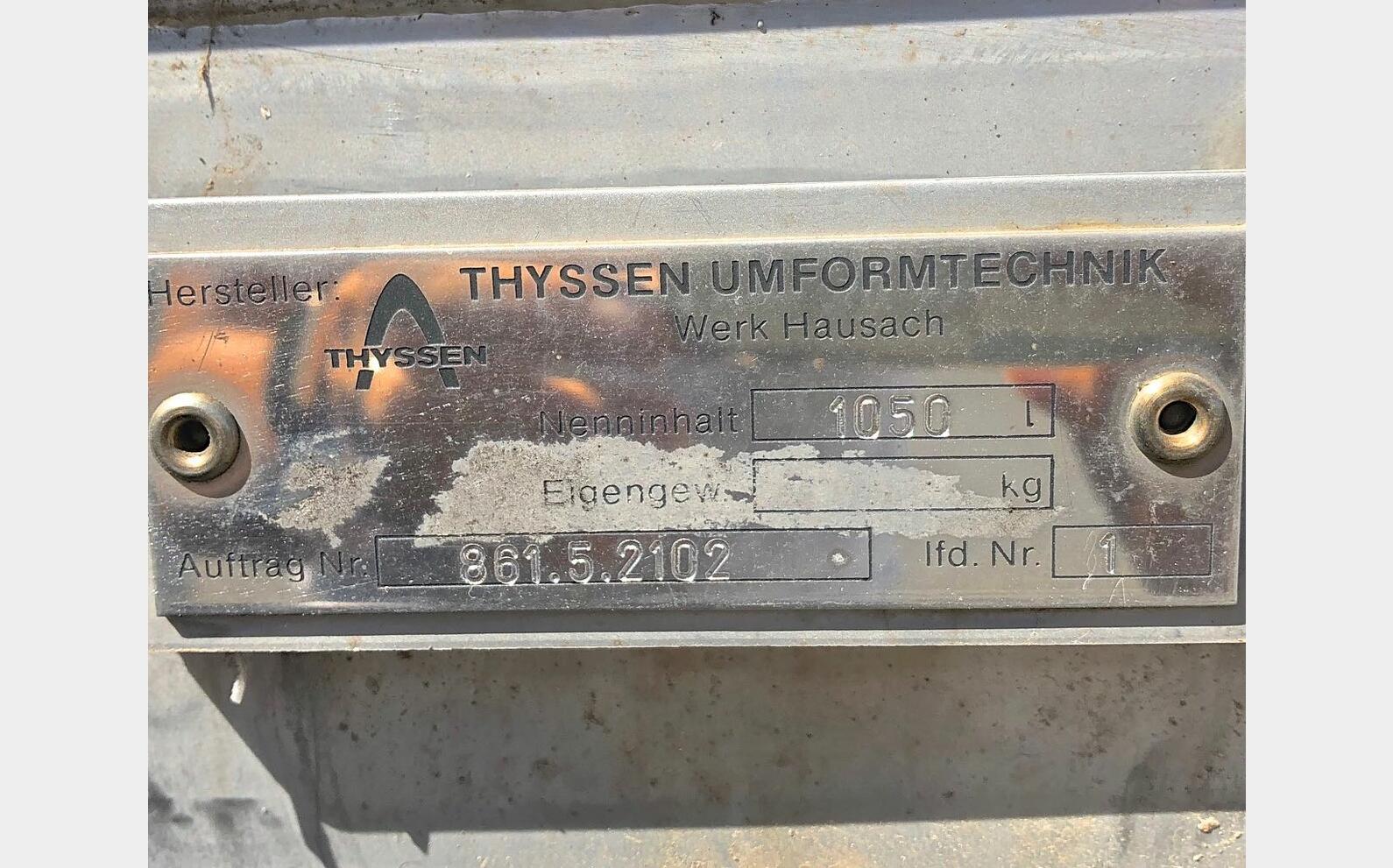 Conteneur Inox Thyssen N1 Thyssen