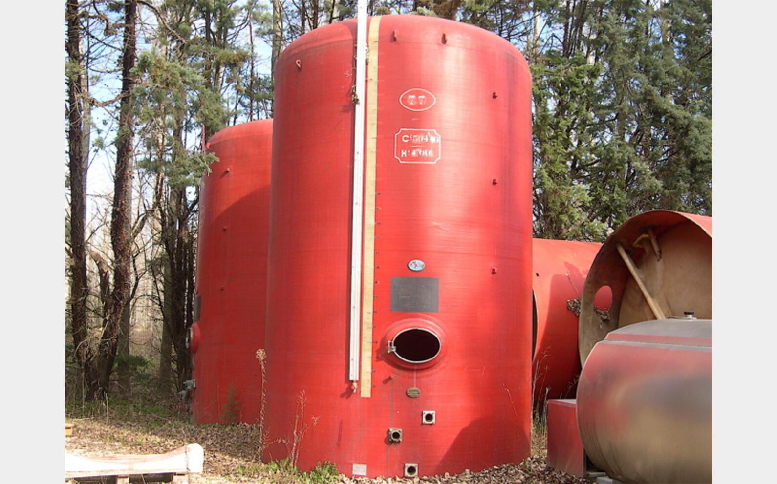 cuve stockage POLYESTER Agroalimentaire Fond bomb&eacute; sur jupe