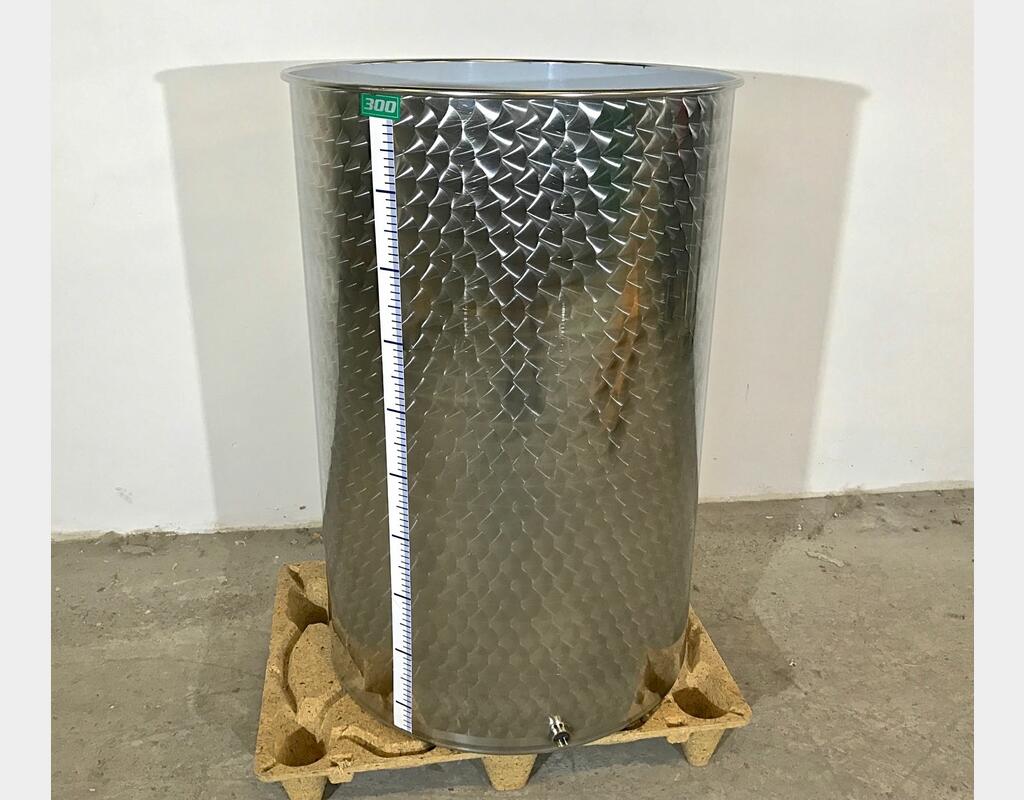 Cuve inox 304 chapeau flottant fond plat 3.3 HL (330 litres) ARSILAC