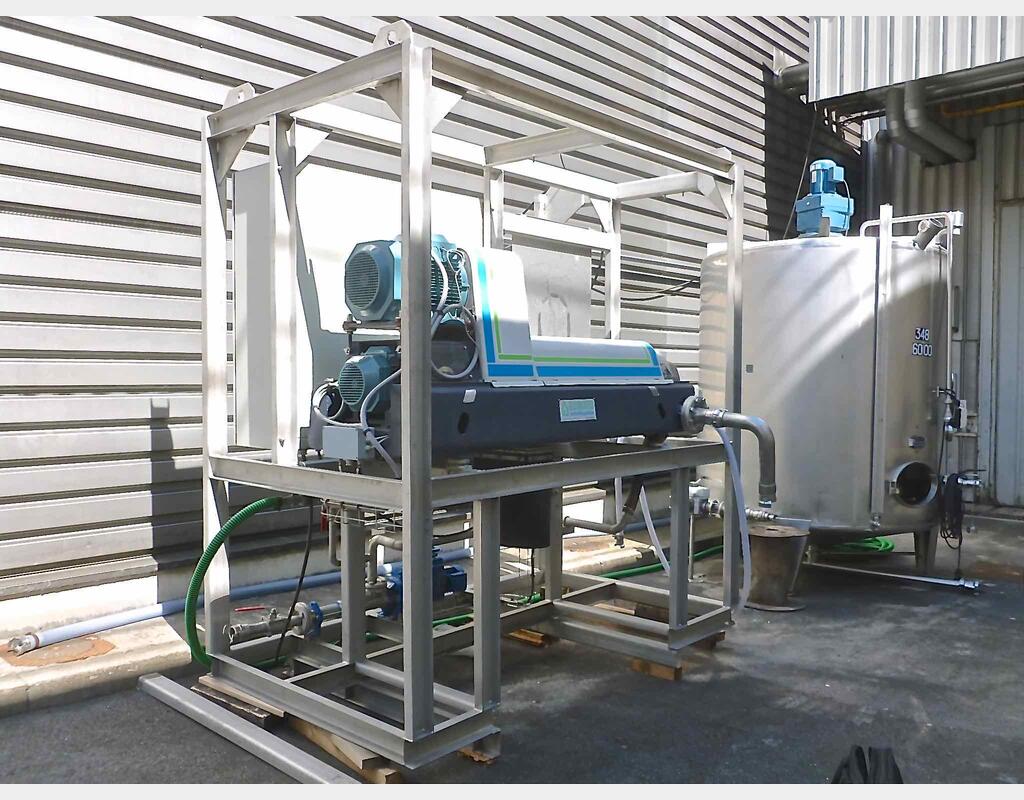 Décanteuse centrifugeuse sur skid inox - Marque : GUINARD CENTRIFUGATION