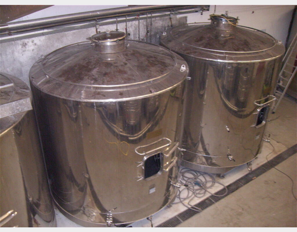 Cuve inox 304 de vinification 187.5hls - Marque : ETA, année 1986