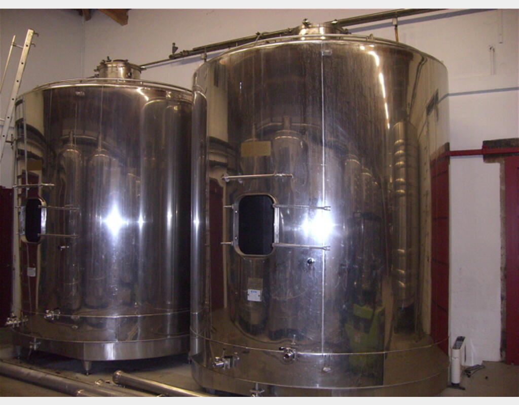 Cuve inox 304 de vinification 196.50hls - Marque : ETA, année 1986