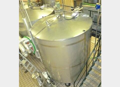 Cuve inox de m&eacute;lange isol&eacute;e circulation forc&eacute;e Agroalimentaire Volume : 130 HL (13000 litres)