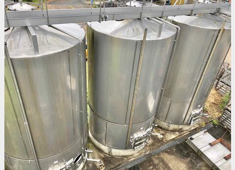 Stainless steel storage tank on raft - 400 HL (40 000 Liters)