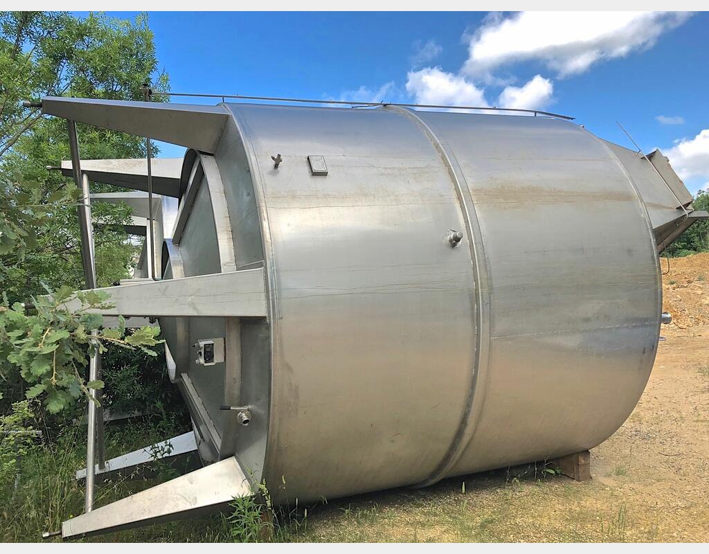 316L stainless steel tank - Sup feet - Agitated