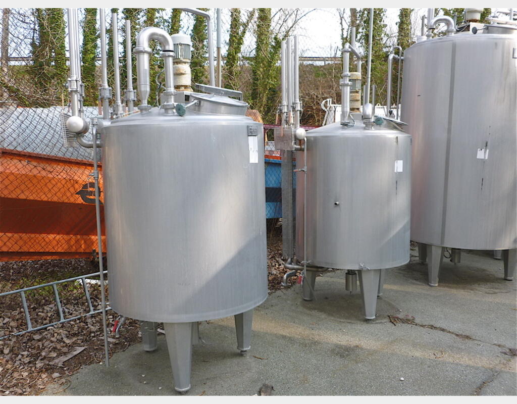 Cuve INOX &agrave; ferment 900 L double paroi Double paroi