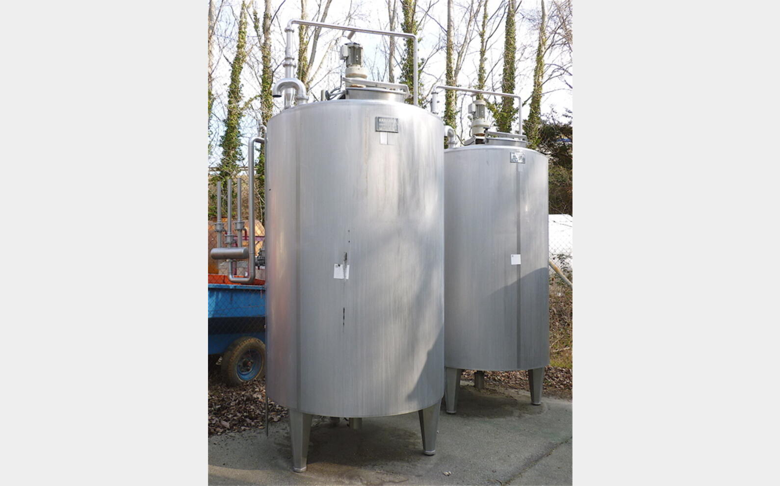 Cuve INOX ferment 3000 L double paroi Volume : 3000 litres