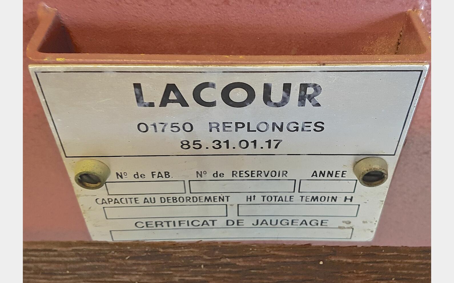 Cuve ouverte acier &eacute;maill&eacute; Marque : LACOUR