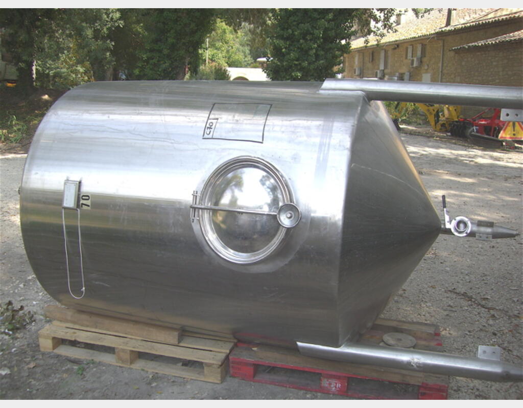 cuve stockage INOX 304 Agroalimentaire (vin rouge)