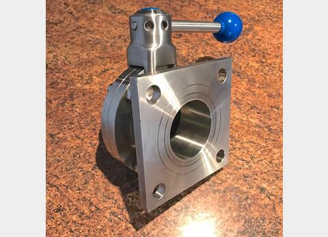Butterfly valve - SMS 51 - 100 x 100 square flange