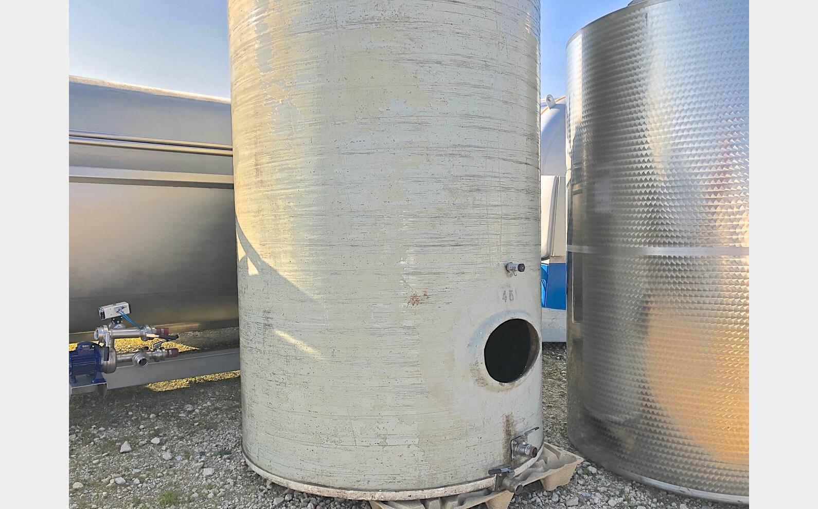 Cuve fibre cylindrique verticale