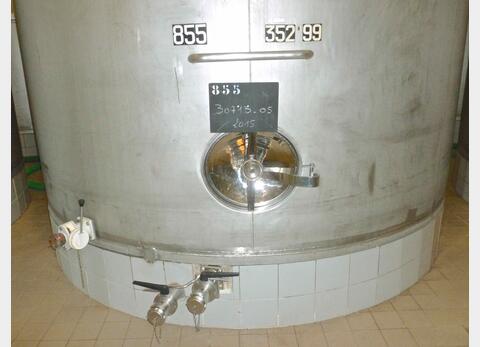 Cuve de stockage inox refroidie - Volume : 350 hectos (35000 litres)