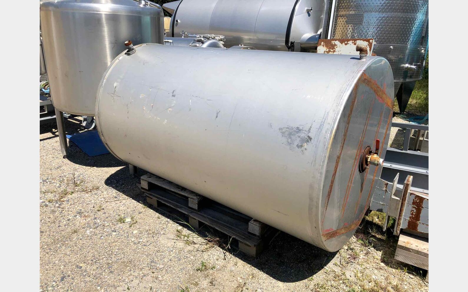 Stainless steel tank with copper coil