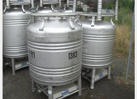Conteneur INOX 304L cylindrique - Agroalimentaire, STOCKLIN