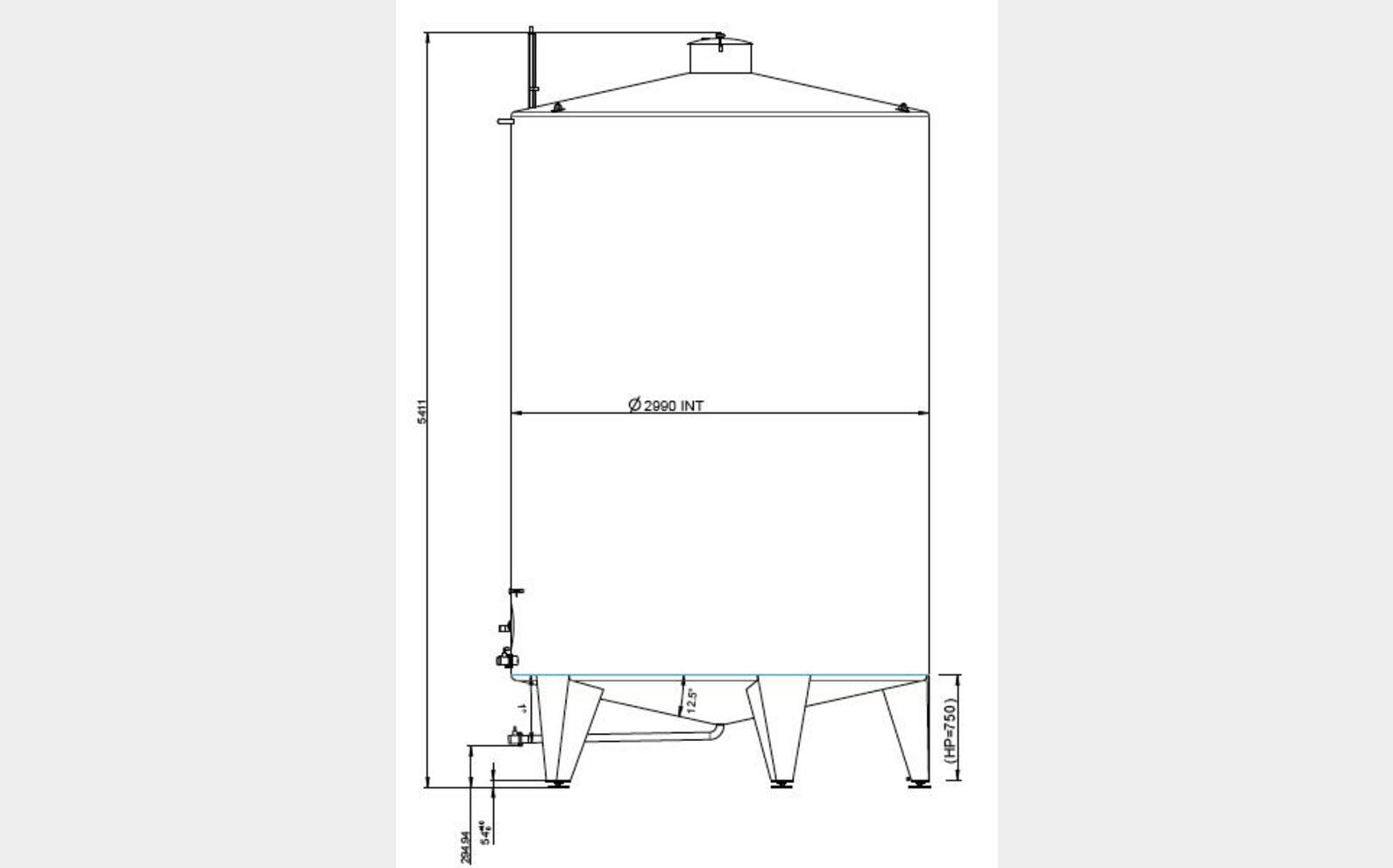 cuve stockage INOX 304L/316L MATERIEL NEUF