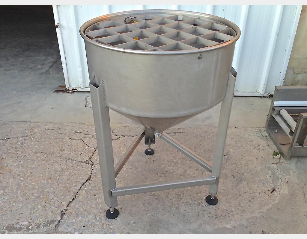 Cuve inox conique ouverte