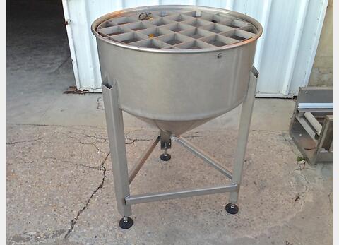Cuve inox conique ouverte