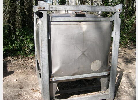 conteneur INOX 1000 litres - provenance alimentaire