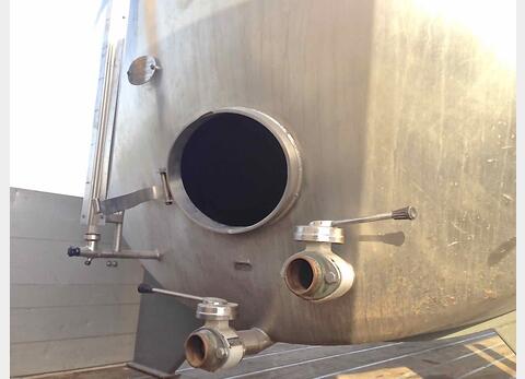 Cuve  INOX cylindrique horizontale Marque : ALFA LAVAL