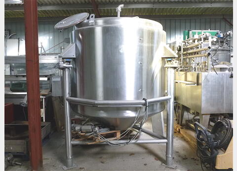 cuve stockage INOX sur pesons Sur pesons Volume :  litres