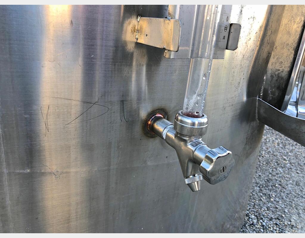 Cuve inox fermée fond conique - 7000 l (70 hls)