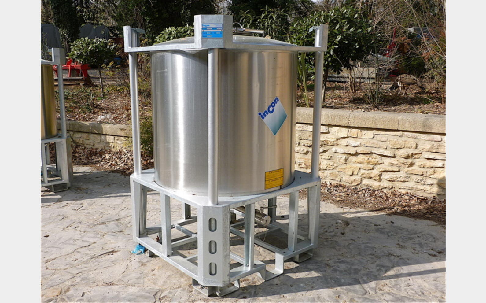 CONTENEUR IBC PH 1000 INOX 304 MATERIEL NEUF H 1785 mm, L 1135 mm, l 1135 mm