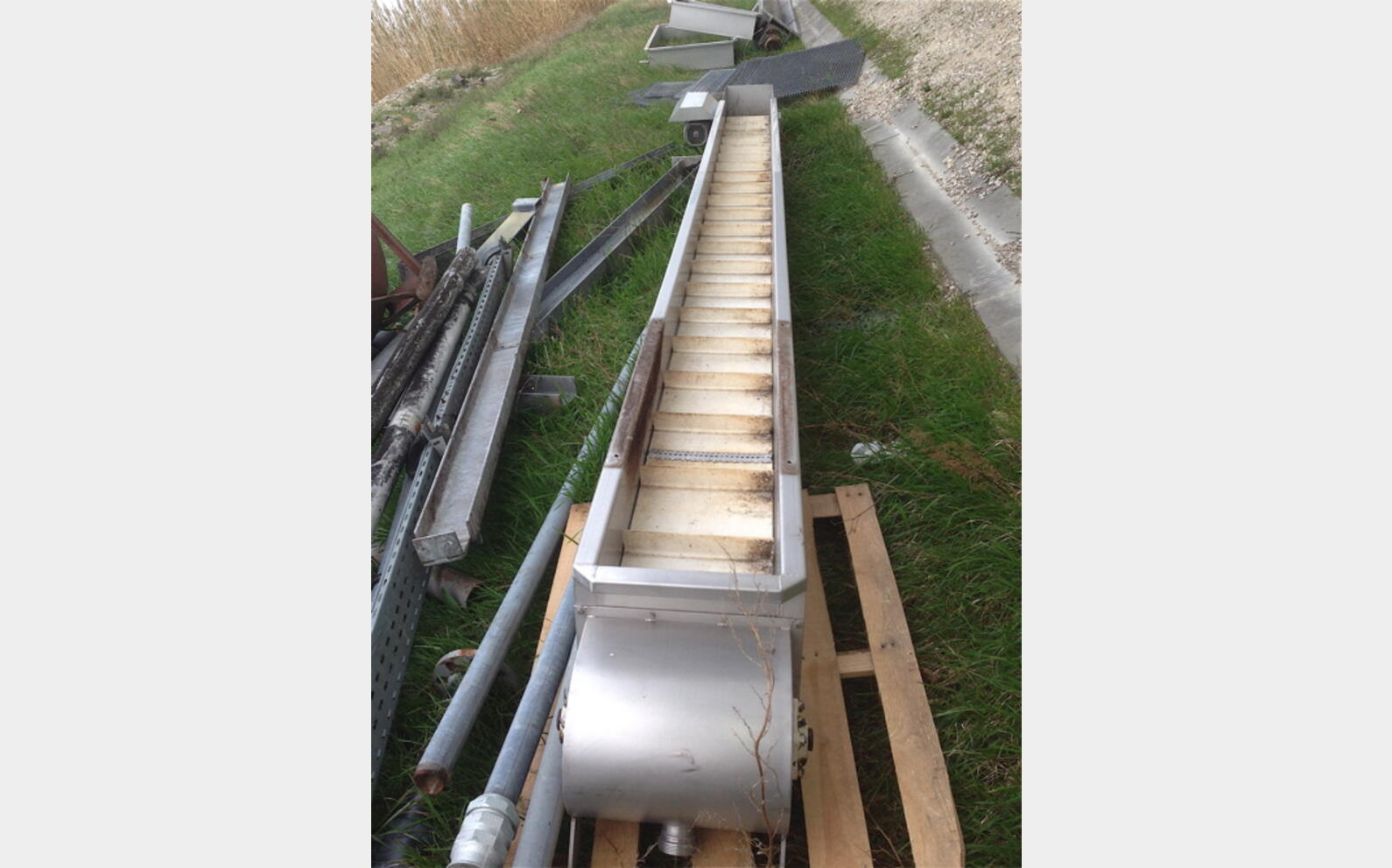 Tapis &agrave; bande &agrave; tasseaux Inox