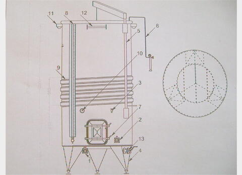 Cuve inox &agrave; chapeau flottant MATERIEL NEUF