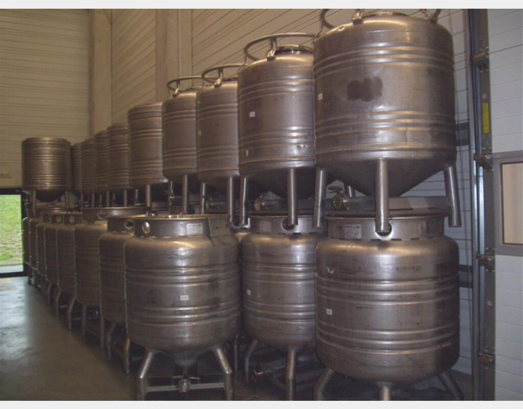 Conteneur de stockage en INOX - Volume : 800 litres