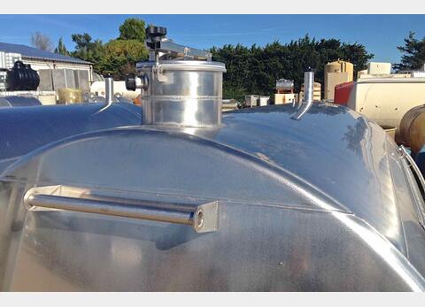 Cuve vinification INOX 304/316 avec circuit de refroidissement