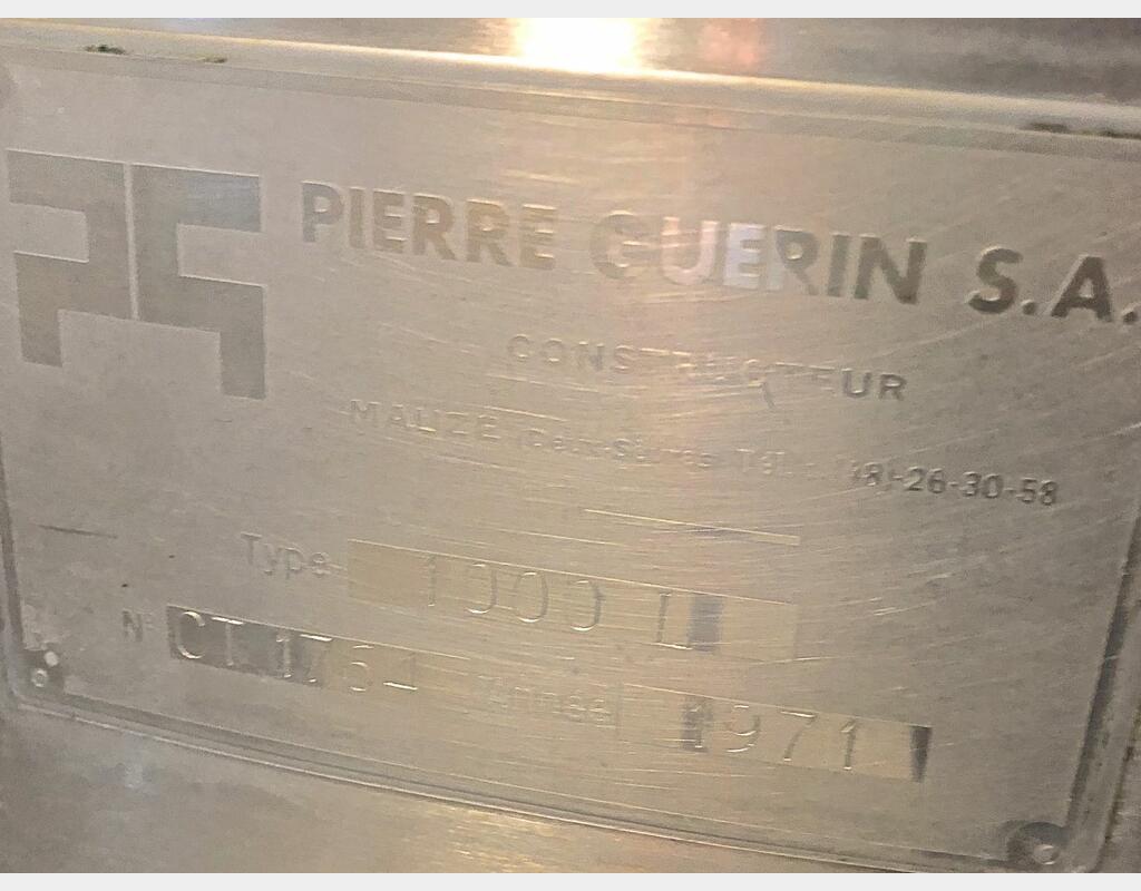 Cuve inox de mélange - Marque : PIERRE GUERIN