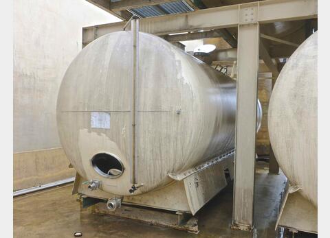 Cuve de stockage horizontale inox 316L - Volume : 200 hls (20 000 litres)