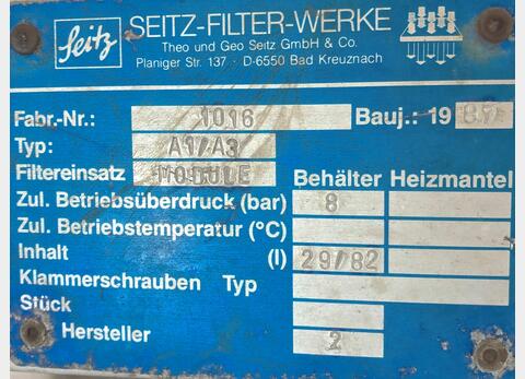 Palette de filtration SEITZ
