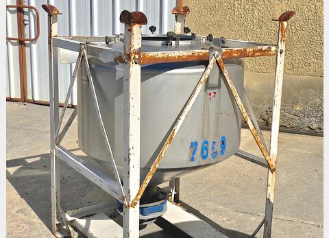 Cuve stockage inox PU0118 Sur chassis acier