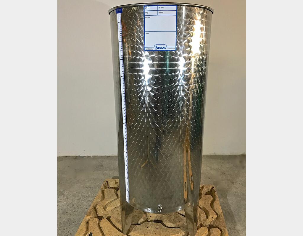 Stainless steel tank - Curved bottom - Floating hat - SPABP400A model