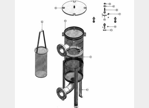Basket filter 82 liters ROYER
