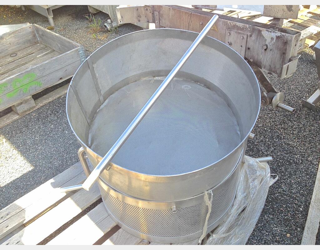 Lot de 2 Paniers inox perforés