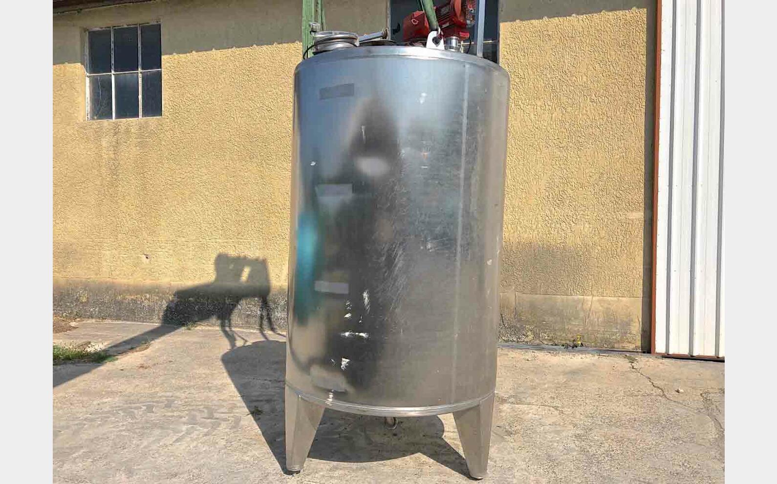 cuve m&eacute;lange inox 316L LSDH18 3000 litres