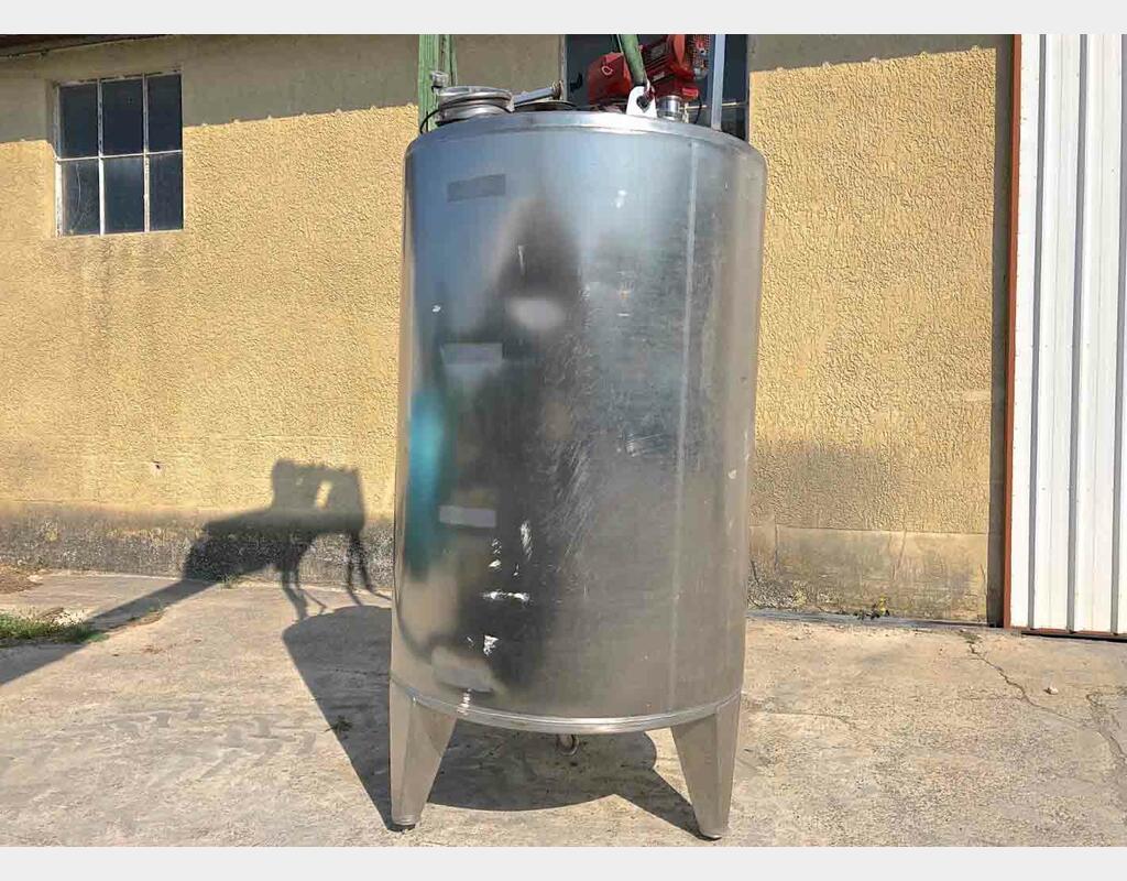 cuve m&eacute;lange inox 316L LSDH18 3000 litres