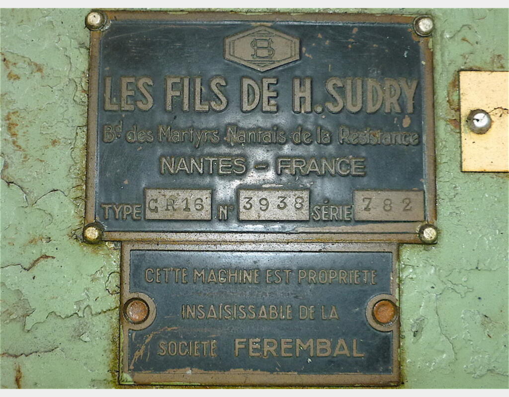 Fermeture de pot à glace - Marque : SUDRY.