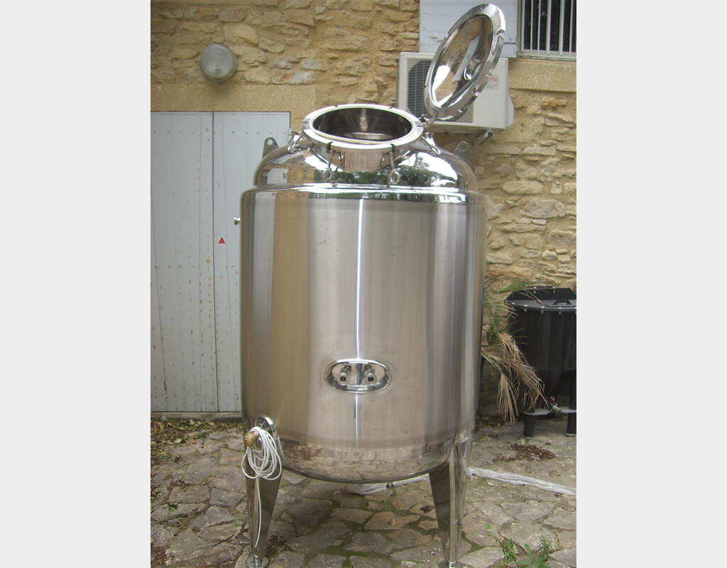 Cuve de mélange isolée DP (chaud/froid) - INOX 316L
