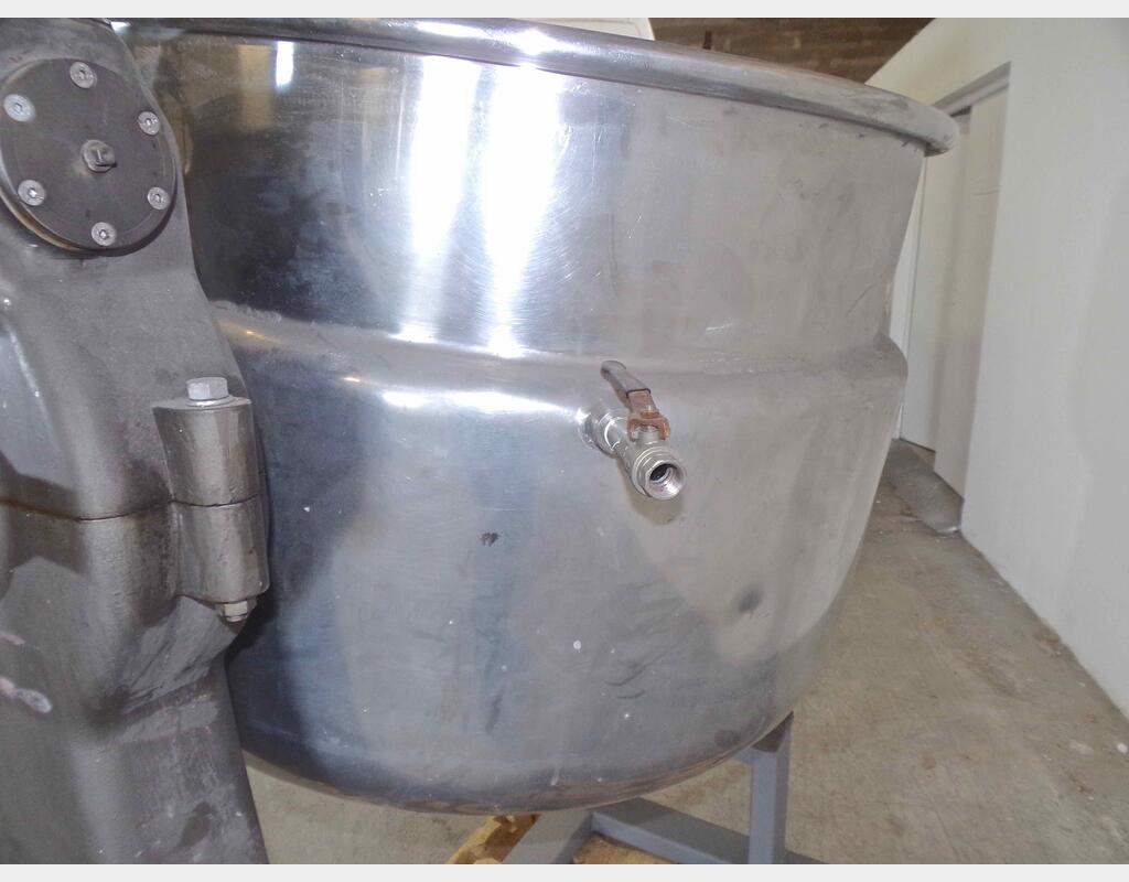 Fondoir inox double enveloppe - Capacité : 300 litres