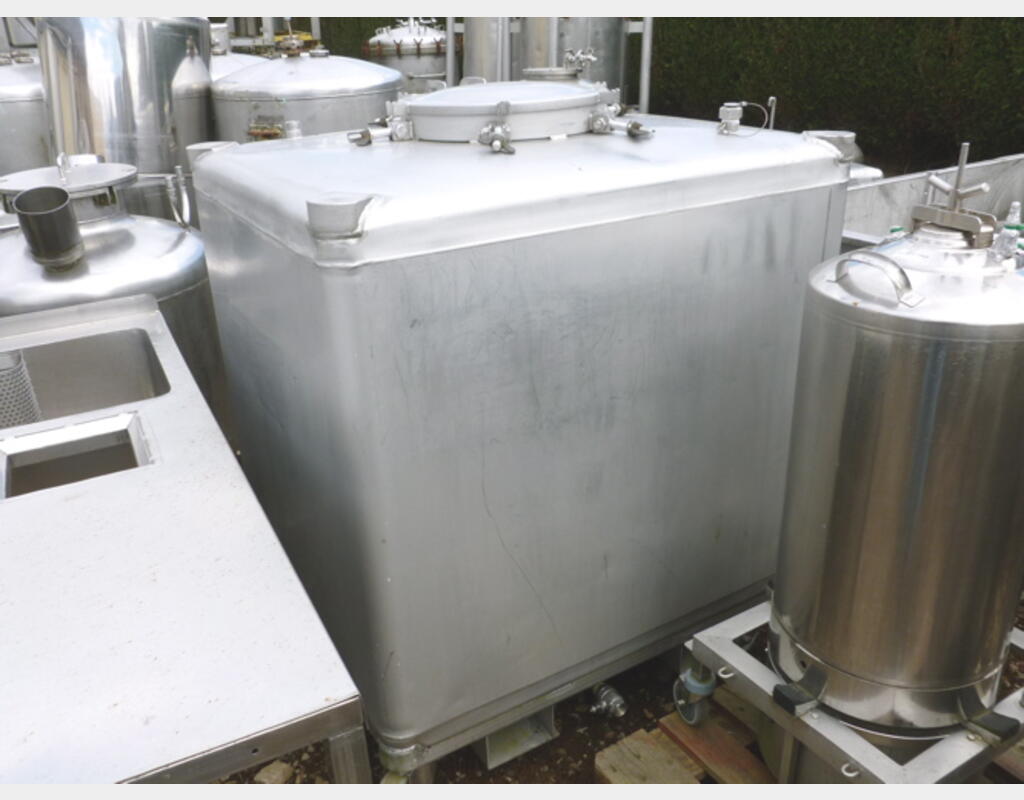 Conteneur de stockage en INOX (TH6) - Volume : 1000 litres